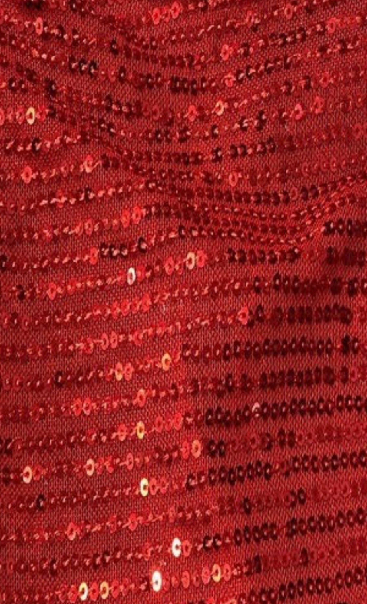 Royal Red Sequin Halter Top