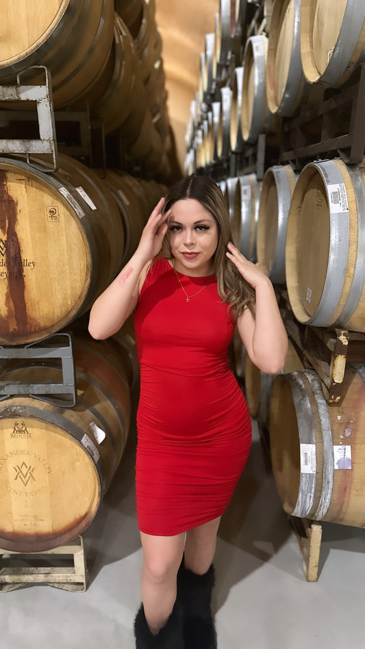 Red Hot Bodycon Dress